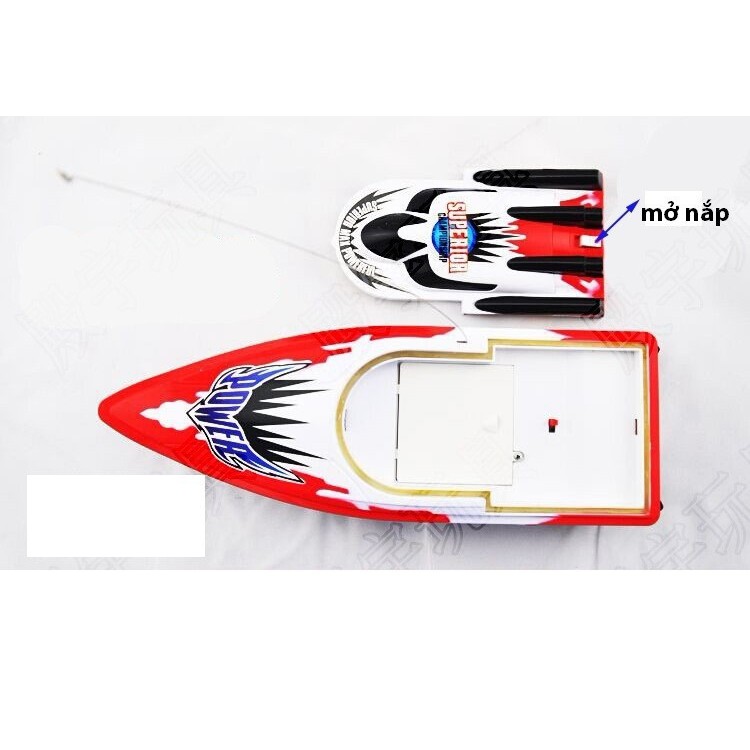 Trò Chơi Ca Nô Điều Khiển Từ Xa chạy dưới nước Racing Boat ( giao màu ngẩu nhiên ) - Fourtech