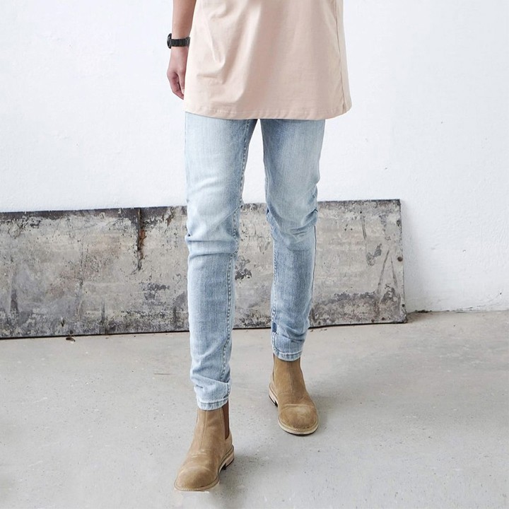 Quần jeans nam LAZY BOUTIQUE màu xanh denim - Made in Vietnam [#5678] | BigBuy360 - bigbuy360.vn