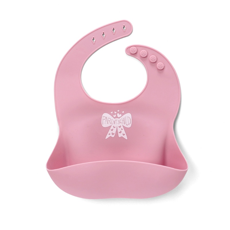 Set 2 Yếm Ăn Silicone Cấp Thực Phẩm Chống Nước Có Thể Điều Chỉnh Kích Cỡ Cho Bé Sơ Sinh