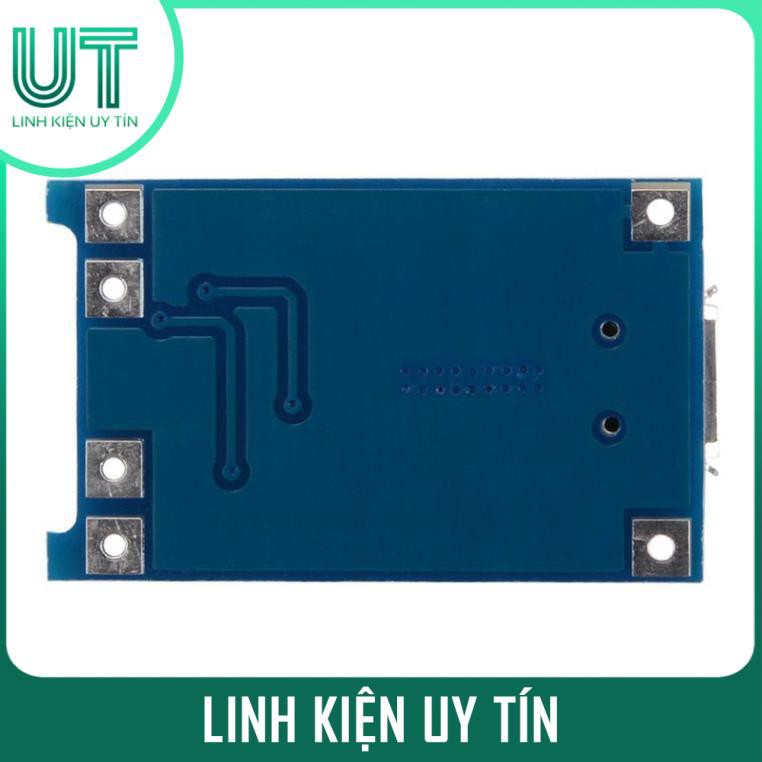 Mô Đun Sạc Pin Lithium 1A 5V TP4056 MicroUSB (Mạch Sạc Pin 1S)