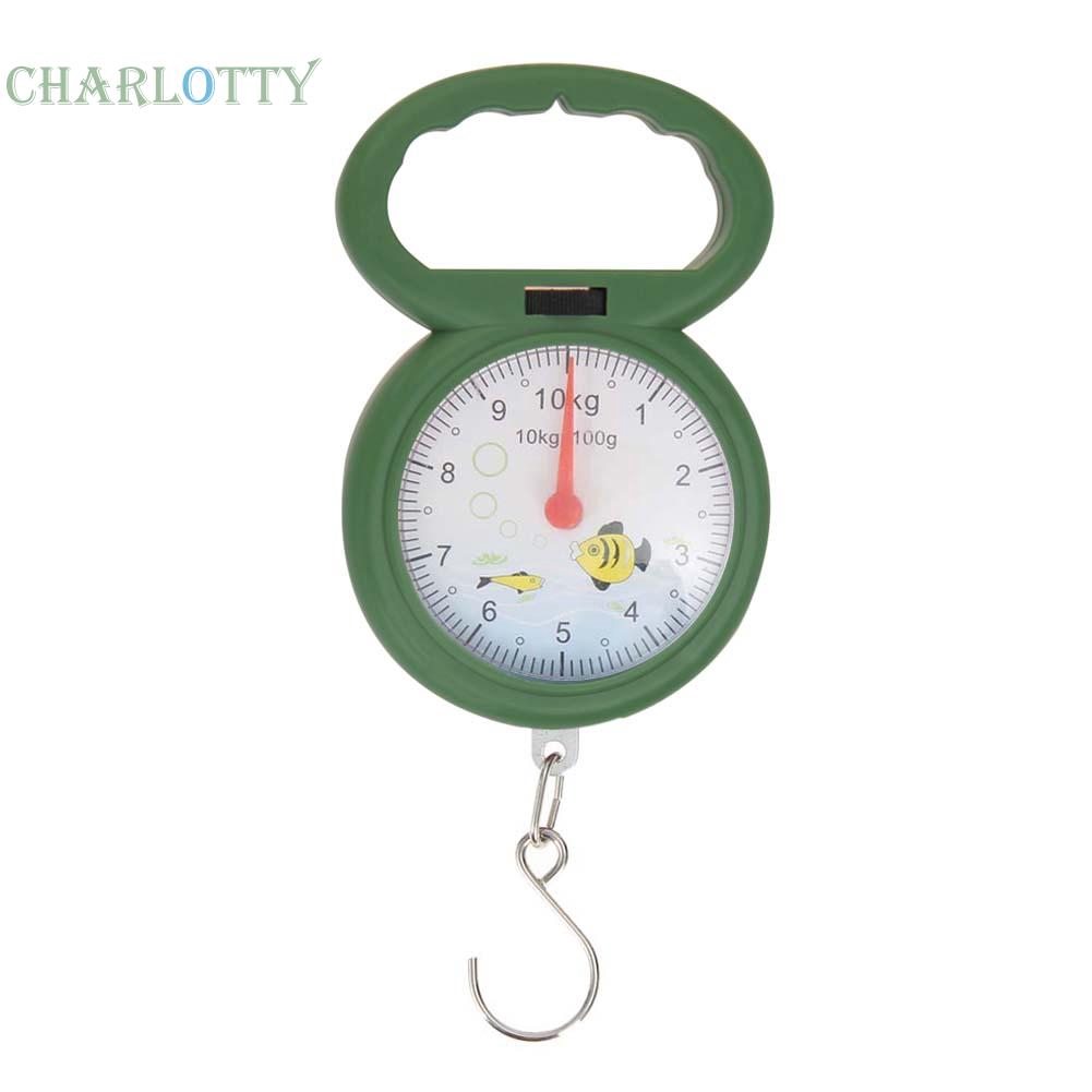 (CHA)Household 10kg Weighing Portable Numeral Pointer Spring Balance Hanging Scale