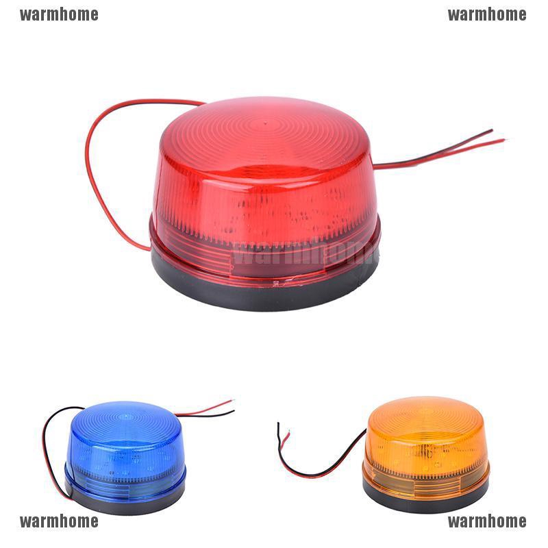 Đèn LED Nhấp Nháy Báo Động 12V Ánh Sáng Xanh Cam Đỏ