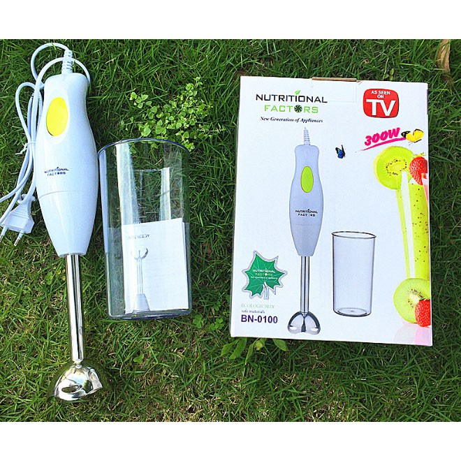 Máy Xay Sinh Tố Cầm Tay Chuyên Dùng Xay Cháo Cho Bé,  Bảo Đảm An Toàn Thực Phẩm Thân Dao Inox Cao cấp Sắc Bén