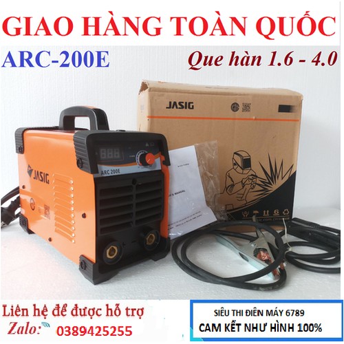 MÁY HÀN ARC - 200E , TẶNG 1 HÍNH HÀN ĐIỆN TỬ BẢO VỆ MẮT + 1 KÌM HÀN + 1 KÌM MÁT CÓ DÂY HÀN KÈM THEO MÁY - ARC-200