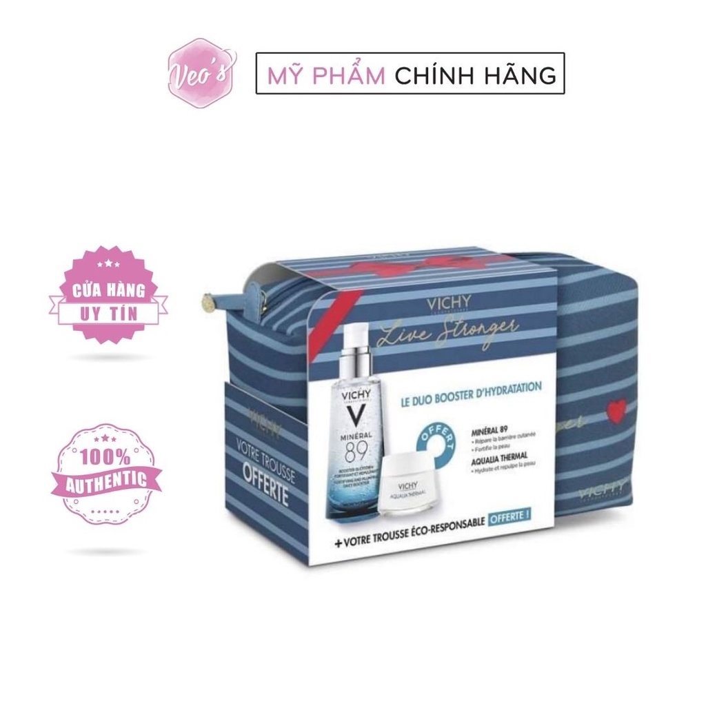 [LIMITED EDITION] Set 2 món Vichy Mineral89 Votre Protocole Hydratation (serum 50ml+ kem dưỡng 15ml)