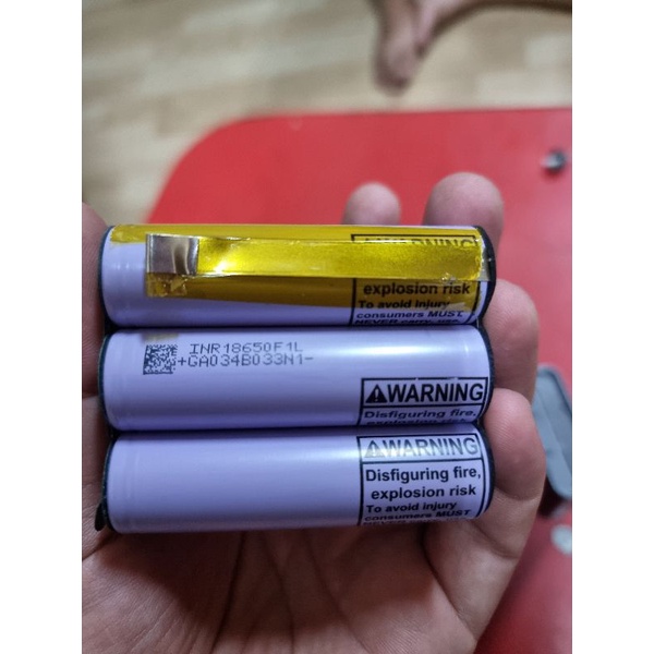 1 cell pin sạc 18650 LG F1l 3300mah tháo khối mới 99%