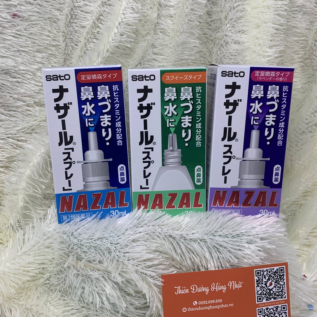 Xịt Nazal Sato 30ml hàng Nhật nội địa xịt oải hương xịt nhỏ giọt Nazal LIKE TOKYO