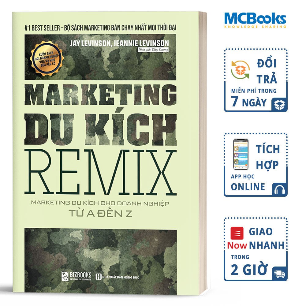 Sách - Marketing Du Kích Remix  - Maketing Du Kích Cho Doanh Nghiệp Từ A Đến Z - Tặng Kèm Audio