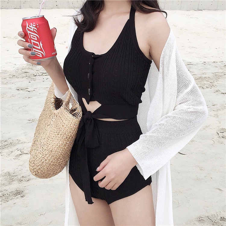 Đồ bơi 1 mảnh 3 màu thiết kế dây treo cổ thời trang gợi cảm | BigBuy360 - bigbuy360.vn