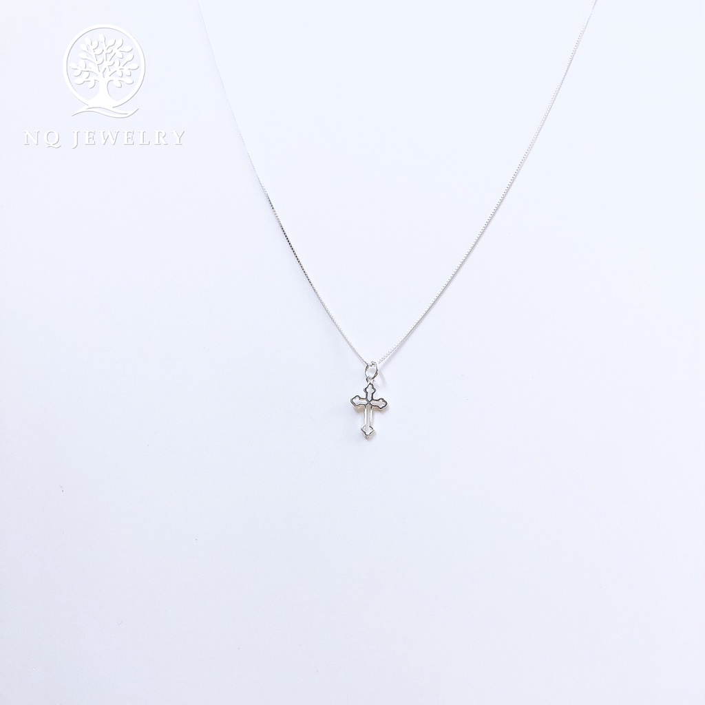 Dây chuyền bạc mặt thánh giá - NQ Jewelry