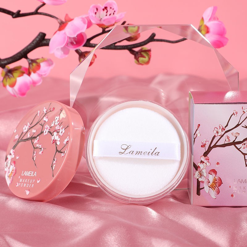 [Hàng mới về] Phấn Phủ Dạng Bột Lameila Che Khuyết Điểm Kiềm Dầu Chống Thấm Nước Lâu Trôi Trang Điểm Tiện Dụng | BigBuy360 - bigbuy360.vn