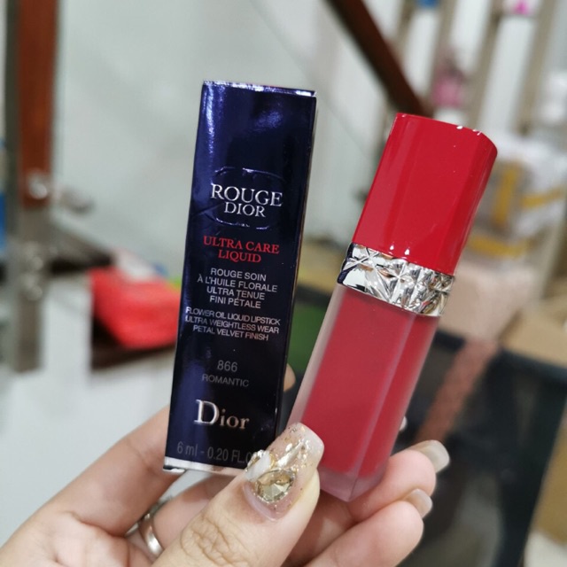 Son Dior Rouge màu 866 Romantic đỏ hồng đào