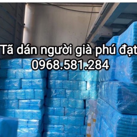 Tã bỉm dán phú đạt (10 gói 100 miếng) Size M/L:40-75kg siêu thấm hút