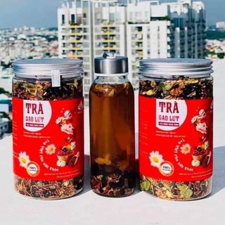 Combo 2 hộp Trà Gạo Lứt Xạ Đen Đậu Đen Bình An Chính Hãng