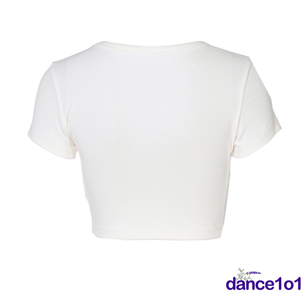 Áo croptop in chữ thời trang cho nữ