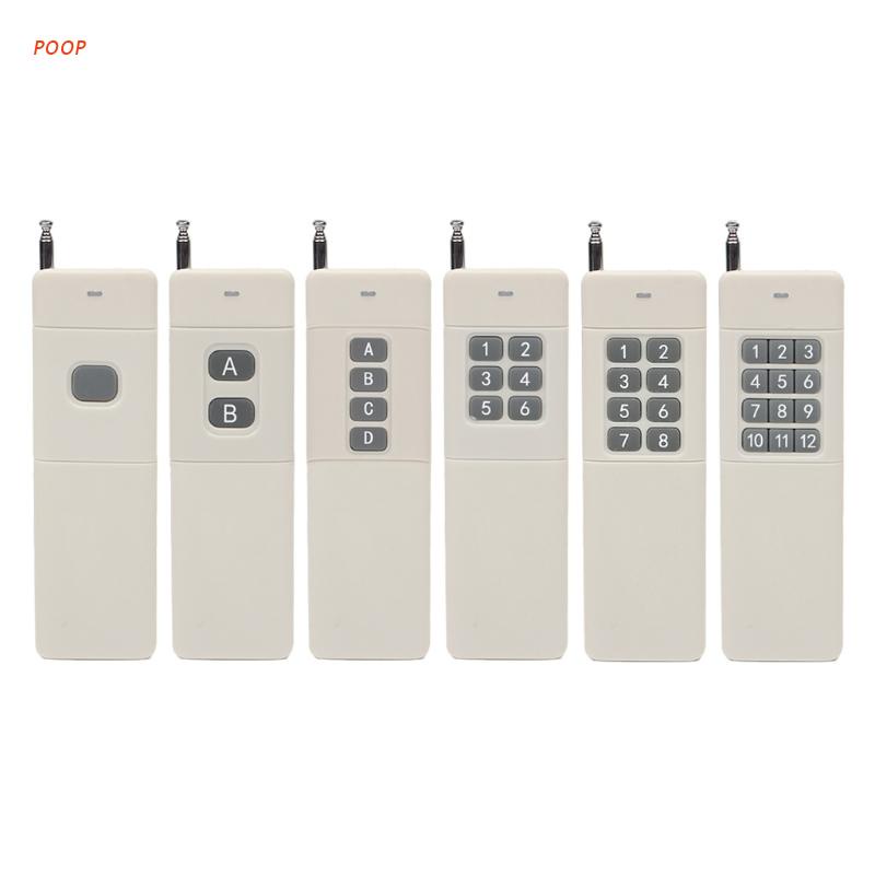 Bộ phát tín hiệu điều khiển từ xa RF công suất cao 3000m 1/2/4/6/8/12CH 433 MHz