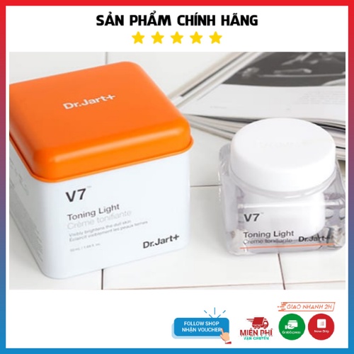 Kem Dưỡng V7 Phục Hồi Da 50ml, Kem V7 Dưỡng Trắng Tái Tạo Da Toning Light Dr.Jar [Hàn Quốc] - Giúp Da Khoẻ Mạnh