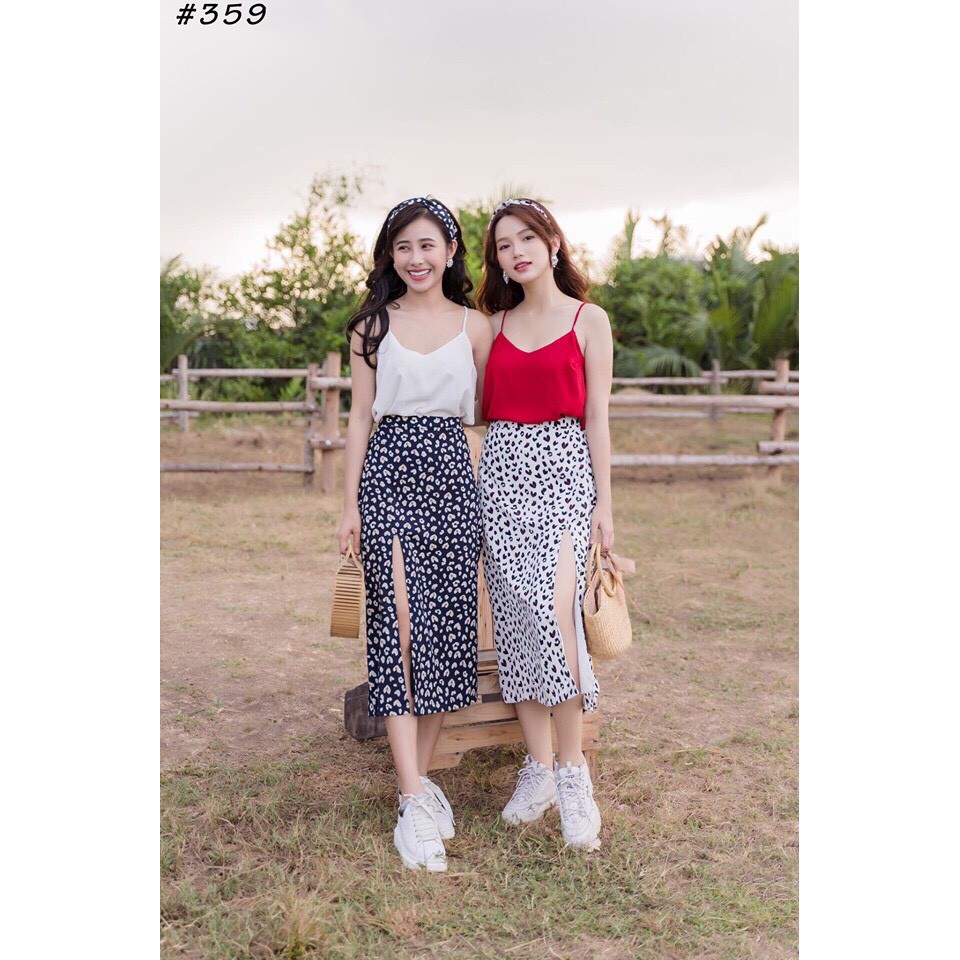 Áo hai dây voan cổ tim đơn giản quyến rũ | BigBuy360 - bigbuy360.vn