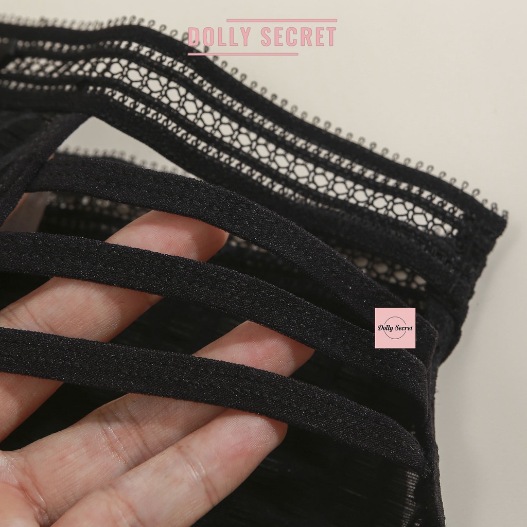 Quần lót sexy ren xuyên thấu gợi cảm quyến rũ đan dây trước hàng cao cấp hot nhất cho nữ DOLLY SECRET QL054