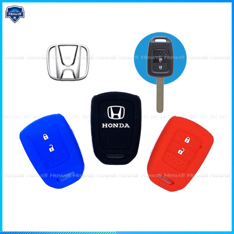 Vỏ Silicone Bảo Vệ Chìa Khóa Điều Khiển Từ Xa Cho Xe Hơi Honda Jazz HRV BRV City