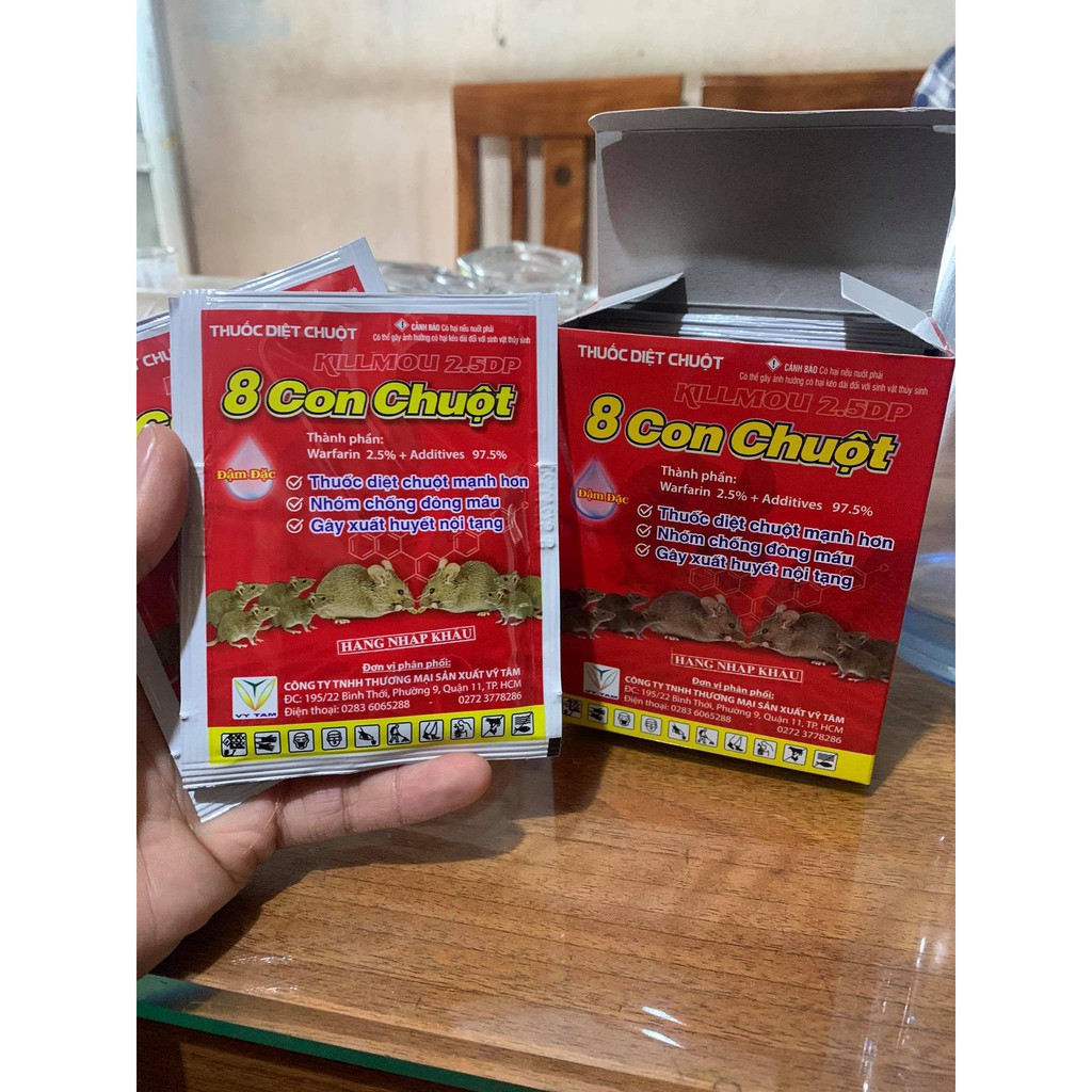 Thuốc diệt chuột Killmou thế hệ mới 2.5DP (Gói 10g)