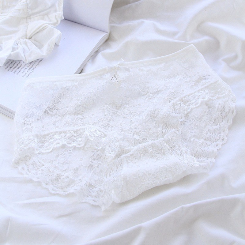 Quần lót ren xuyên thấu sexy gợi cảm đính nơ xinh xắn siêu mỏng quyến rũ LUCIA QL015 | BigBuy360 - bigbuy360.vn