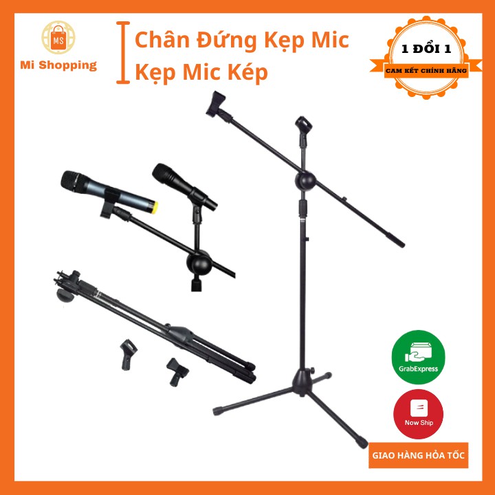 Chân đế đứng kẹp Micro bom mic stand-chân đế micro sân khấu