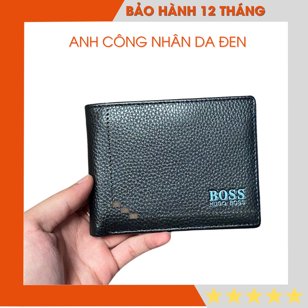 Ví da bò hiệu Boss, ví da cao cấp thời trang, ví nam