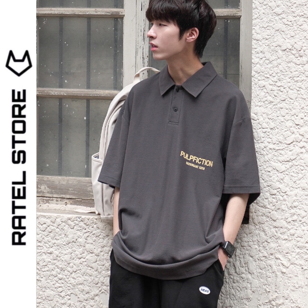 ÁO POLO Local Brand &quot; PULPFICTION &quot; UNISEX NAM NỮ FORM RỘNG