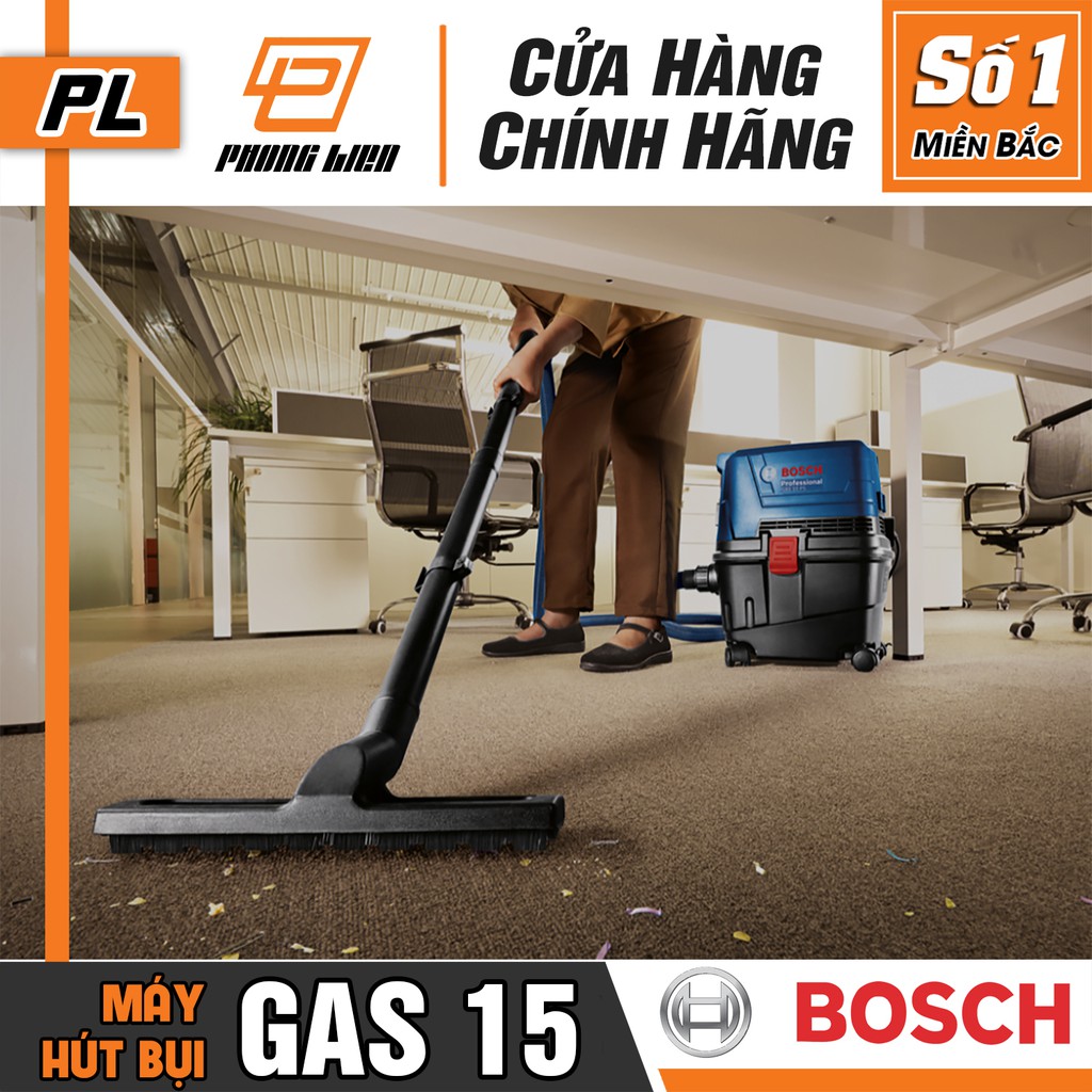 Máy Hút Bụi BOSCH GAS 15 (1100W) - Hàng Chính Hãng