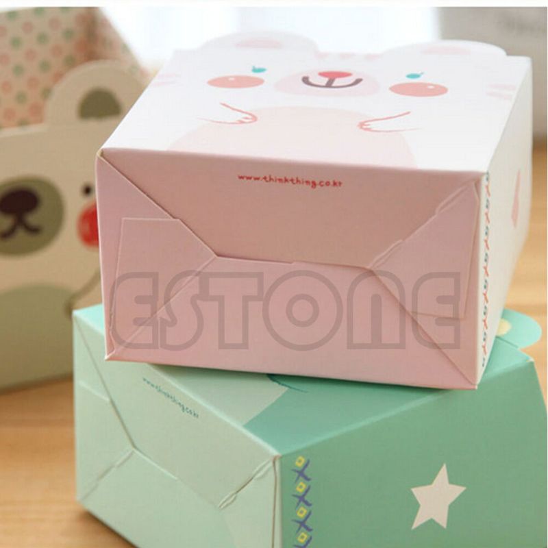 Hộp Giấy Đựng Đồ Trang Điểm Hình Mèo Hoạt Hình Dễ Thương