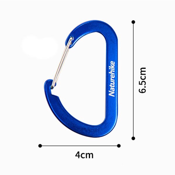 Móc Khóa Đa Năng Carabiner Naturehike 4cm- 6.5cm- 8cm