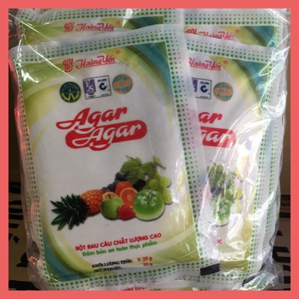 [Giảm giá sốc] Bột rau câu giòn Hoàng Yến Agar Agar 25g