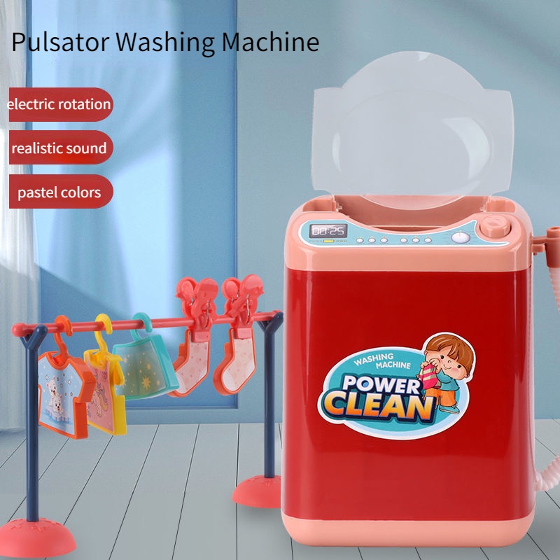 Đồ Chơi Máy Giặt Điện Mini Có Âm Thanh Vui Nhộn Cho Bé