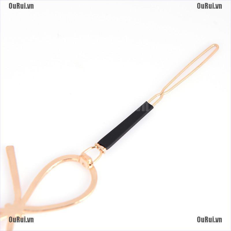 Kẹp Tóc Hình Nơ Bằng Kim Loại Phong Cách Vintage Cho Nữ