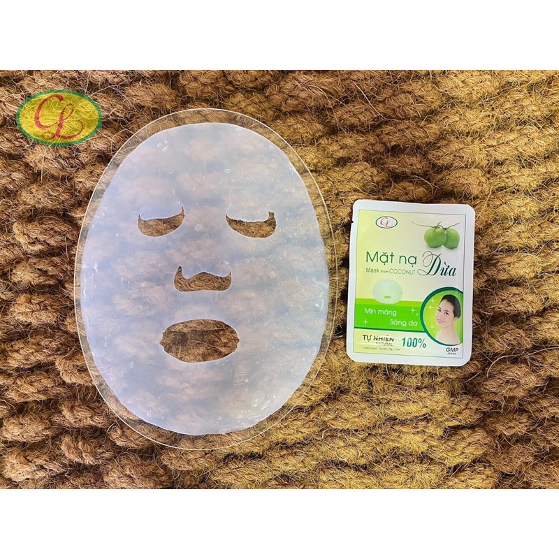 Full box 7 miếng mặt nạ dừa nguyên chất Cửu Long