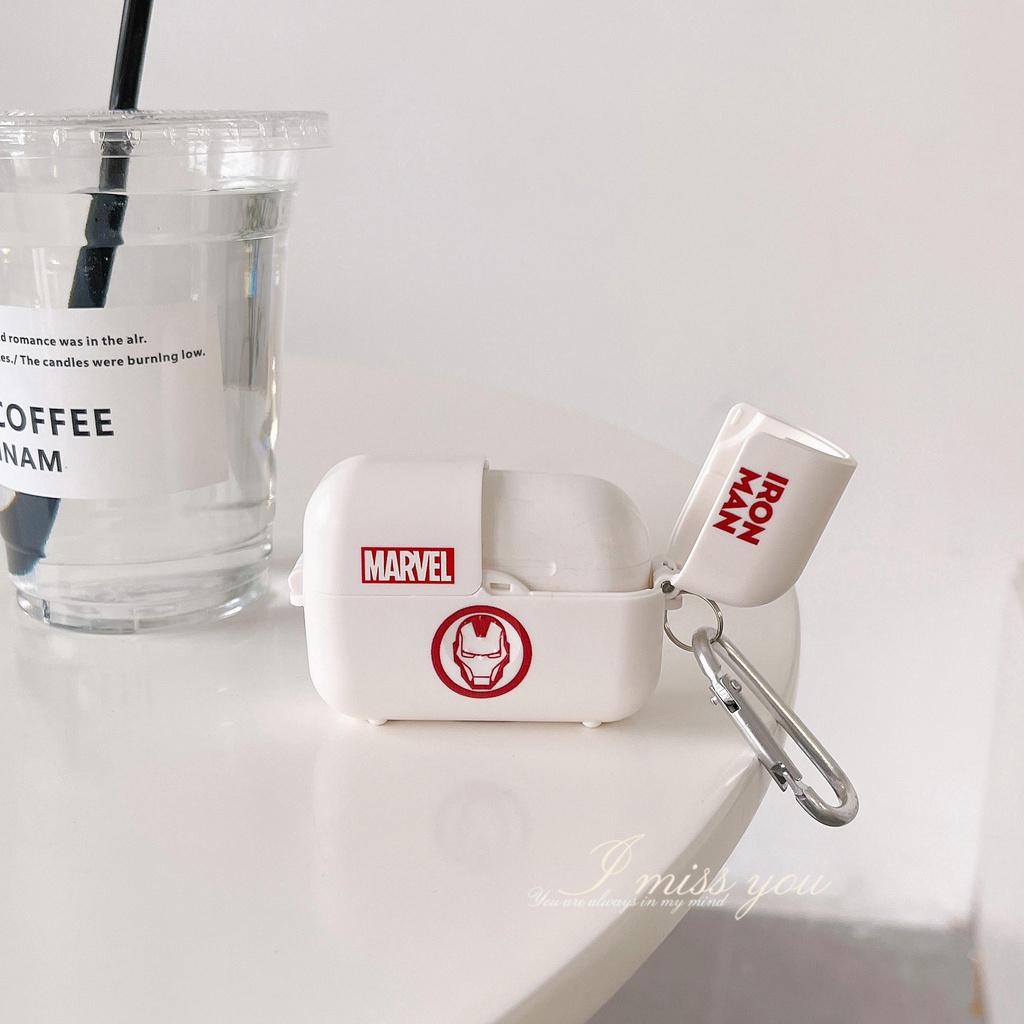 Vỏ Bảo Vệ Hộp Sạc Tai Nghe AirPods3 2021 / 3 / 3 Họa Tiết Marvel Chất Lượng Cao Ốp