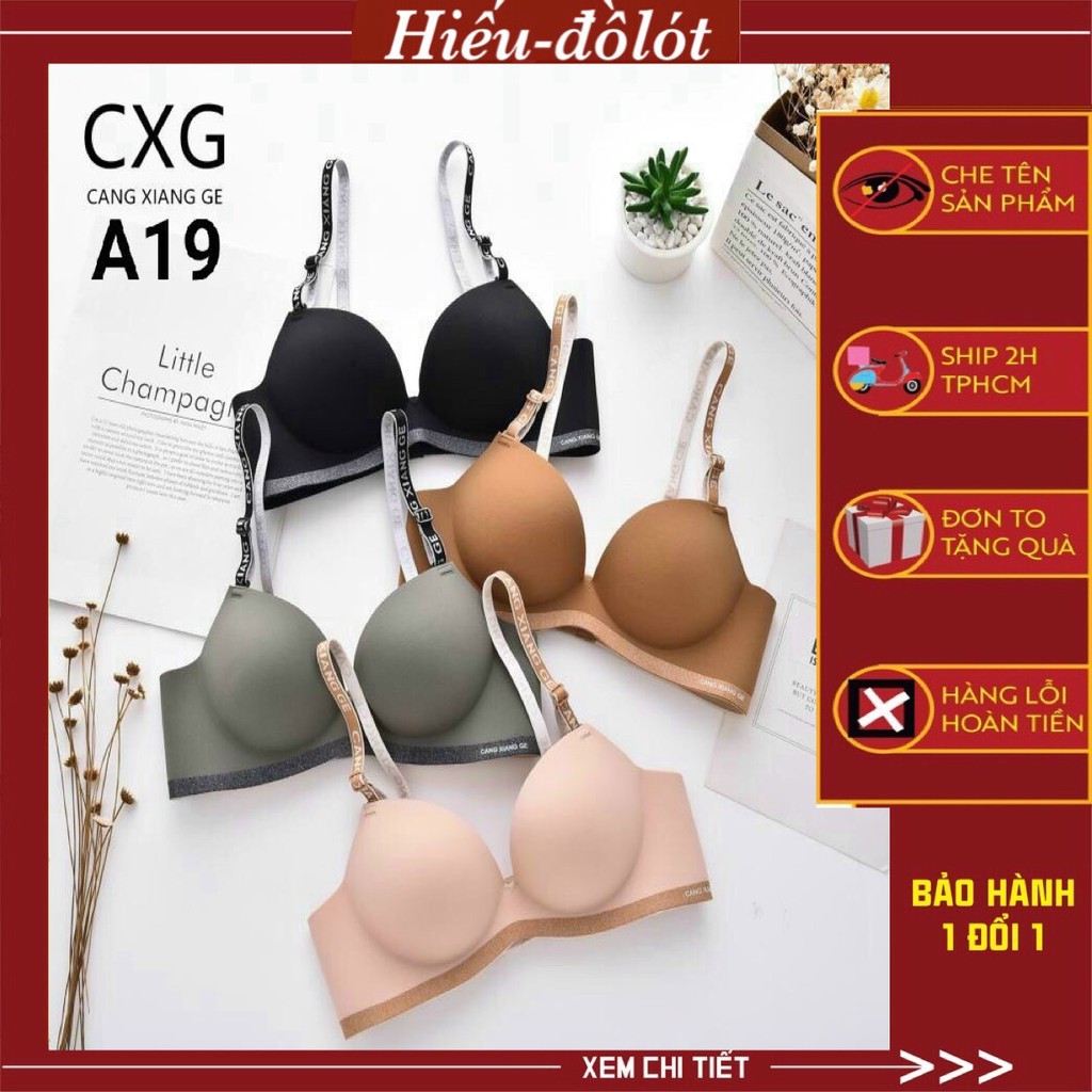 Áo ngực nữ su đúc không gọng nâng ngực dây chữ viền lai ⚡FreeShip⚡ áo lót su đẹp nổi bật A19 Hieu Store24h | BigBuy360 - bigbuy360.vn