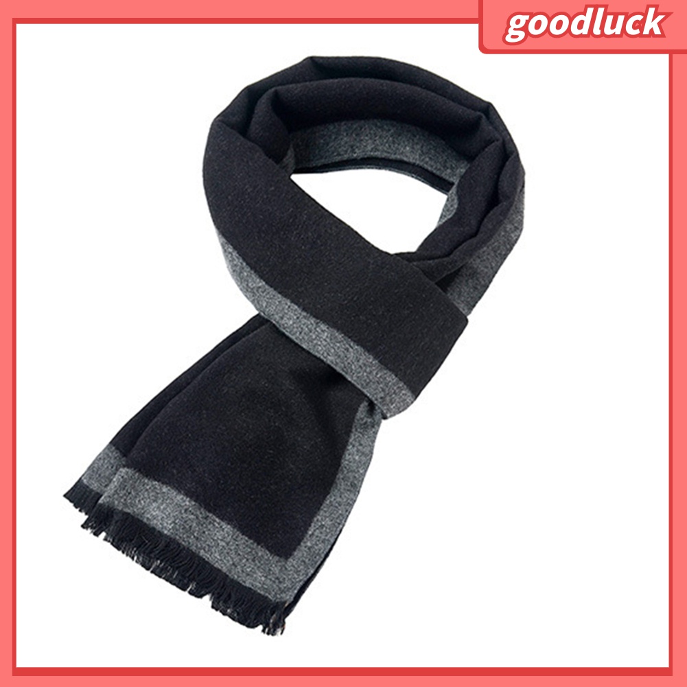 Khăn Choàng Cổ Mềm Mại Giữ Ấm Mùa Đông Thời Trang Cổ Điển Cho Nam