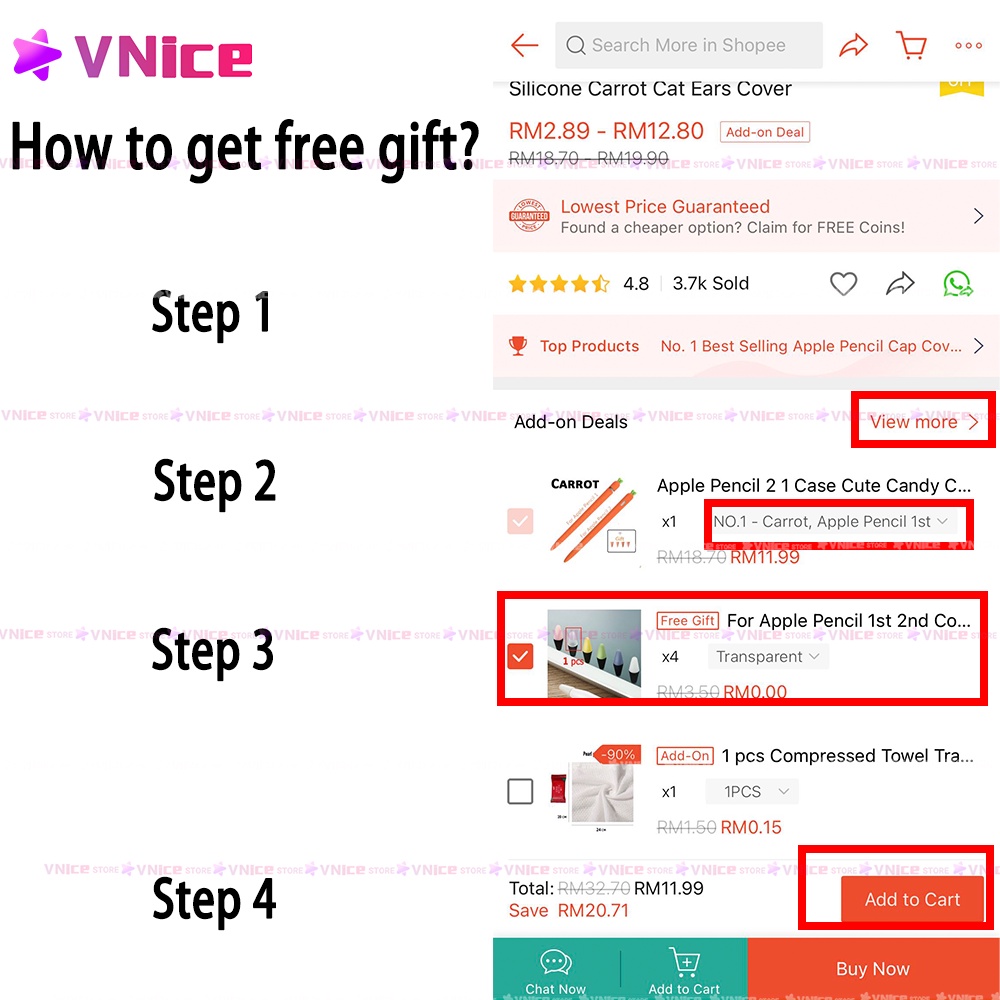 Ốp Bảo Vệ Cho Bút Cảm Ứng tương thích cho compatible for apple pencil 1/ 2