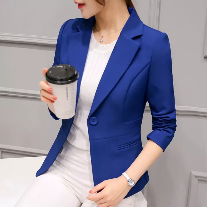 Áo Khoác Blazer Thiết Kế Mới Thời Trang Mùa Thu Theo Phong Cách Hàn Quốc Cho Nữ