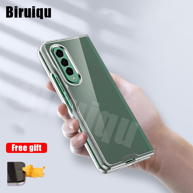 Samsung Galaxy Z Fold 3 Hard Case Clear Acrylic Ultra Slim Transparent Case Covers