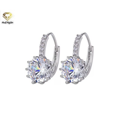 Bông tai bạc Ý Huệ Ngân - Hạt xinh RYE140968