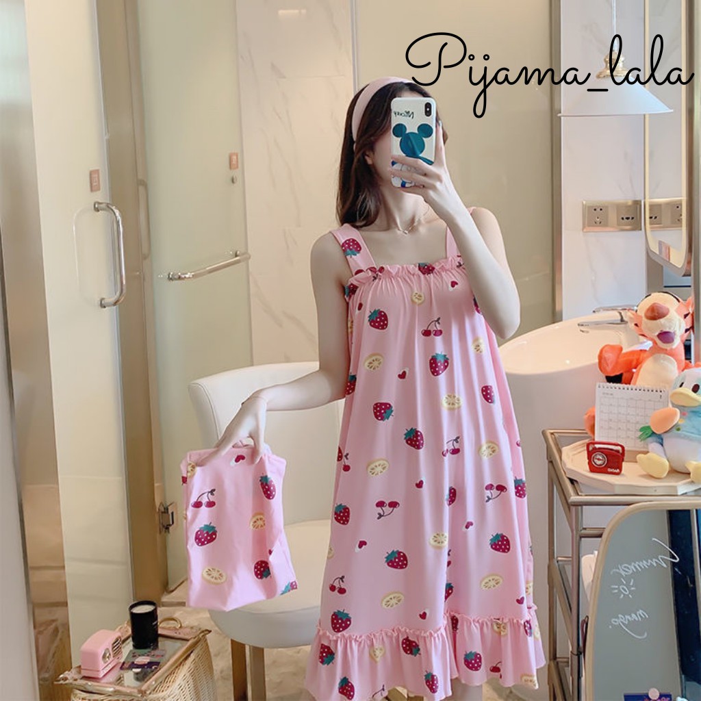 🌹Váy Ngủ Đẹp 🌹 Váy Ngủ Nữ 2 Dây Bản to Họa Tiết Xinh Xắn Chất Mát  Siêu Hót | BigBuy360 - bigbuy360.vn
