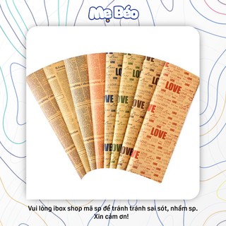[Lẻ] Giấy Báo - Giấy Xi Măng Gói Hoa (Vui lòng đặt ít nhất 10 tờ)