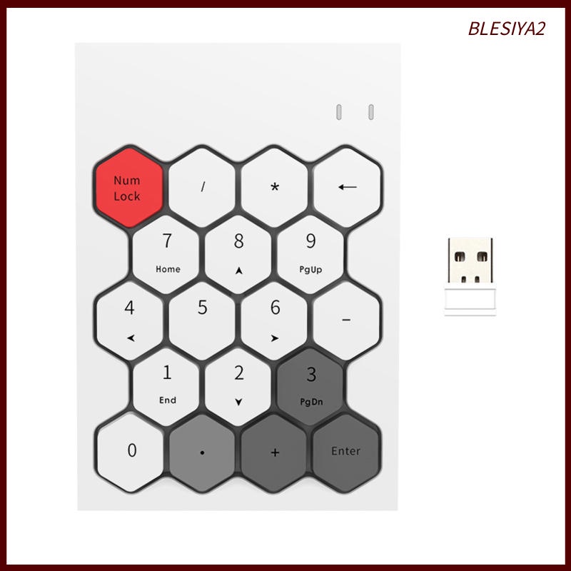Wireless Numeric Keypad 18 Keys Number Pad Numpad For Laptop PC Black Mixed