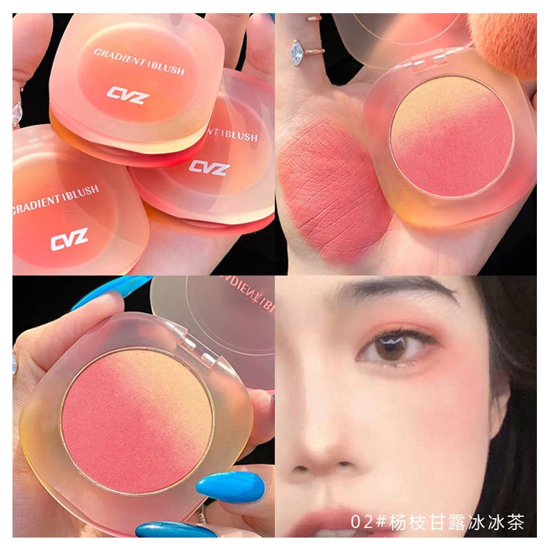 Phấn má trang điểm hồng pink 3 màu  dễ thương