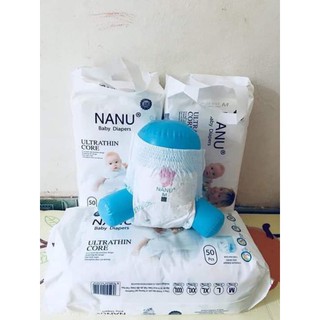 100mieng bỉm quần nanu xuất nhật size từ m-3xl