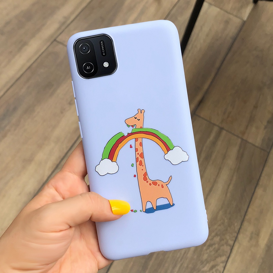 Ốp Điện Thoại TPU Dẻo Họa Tiết Hoạt Hình Bông Hoa Xinh Xắn Cho OPPO A16k 2021 OPPO A 16K A16 K CPH2349