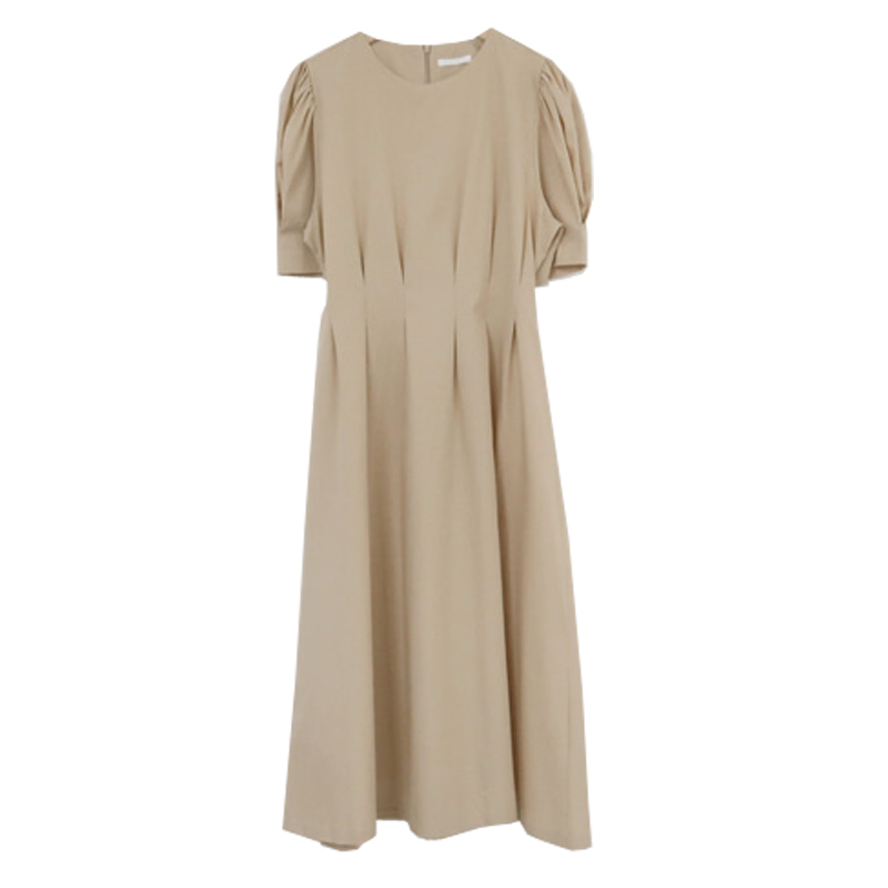 Đầm Thun Tay Ngắn Cổ Tròn Thắt Dây Eo Phong Cách Hàn Quốc 2021 | BigBuy360 - bigbuy360.vn